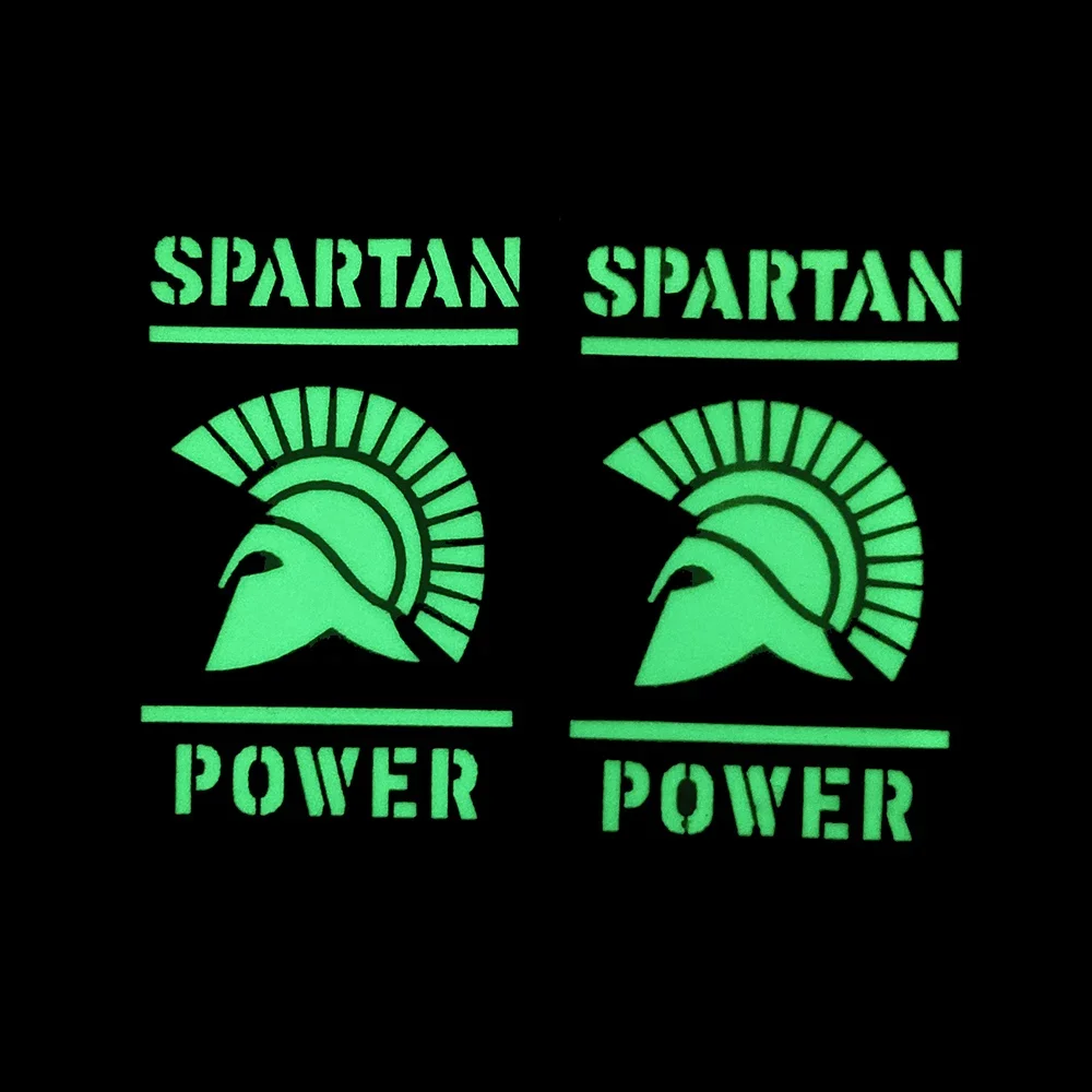 SPARTAN POWER Tactical Reflective IR Patches Luminous Shoulder Patches for Jacket DIY Sew-on with Hook And Loop Backing