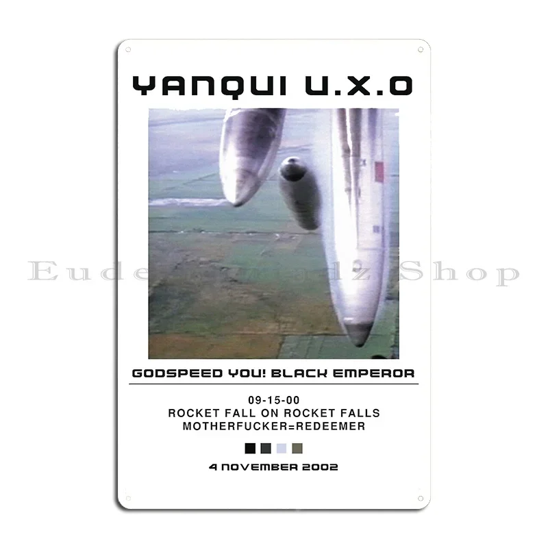 Godspeed You Black Emperor Yanqui U X O Poster Metal Plaque Poster Decoration Bar Bar Cinema Create Tin Sign Poster