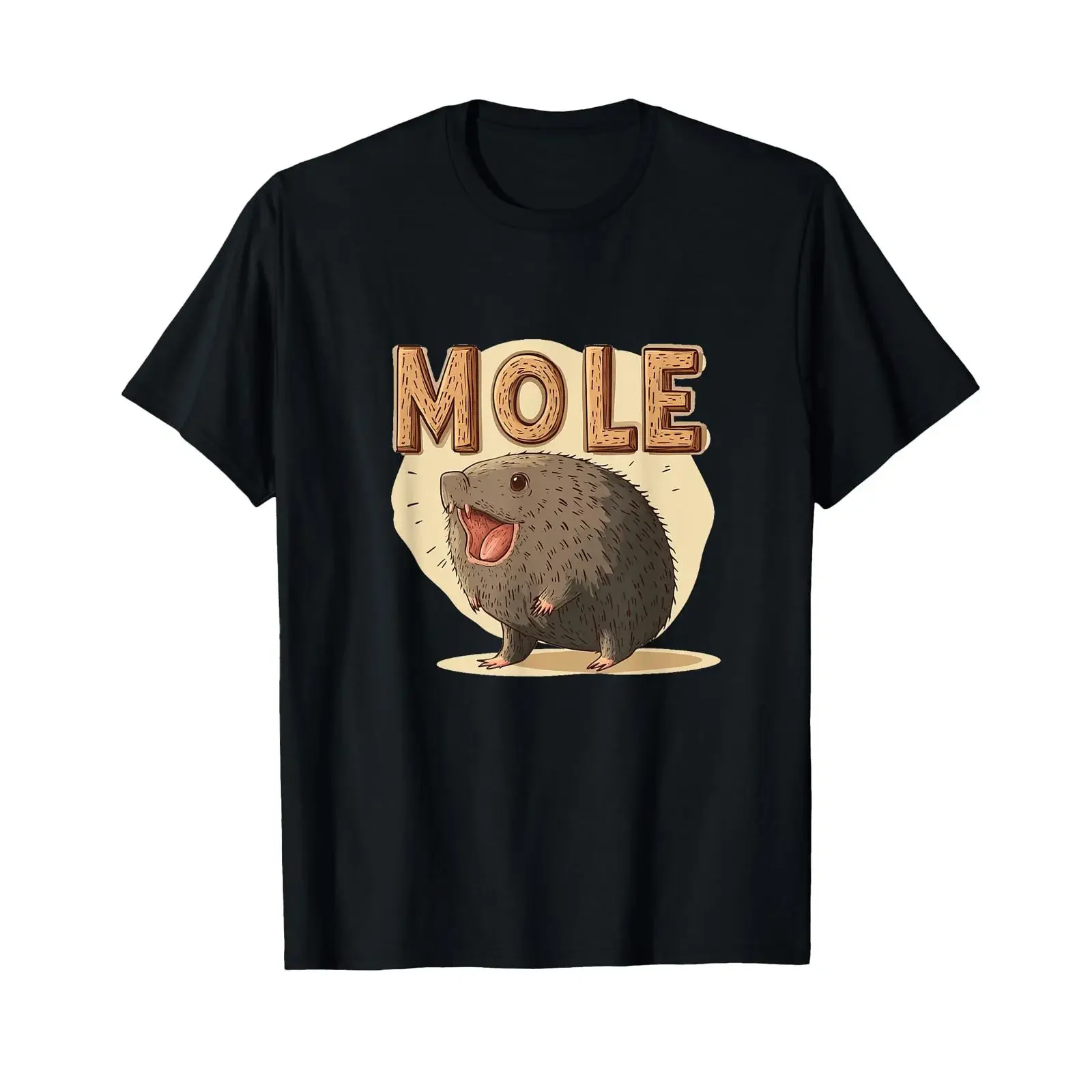 Pretty Mole Animal Delight for Burrow Lovers T Shirt vintage Washed Casual Slightly streetwear Breathable fashion homme Unisex