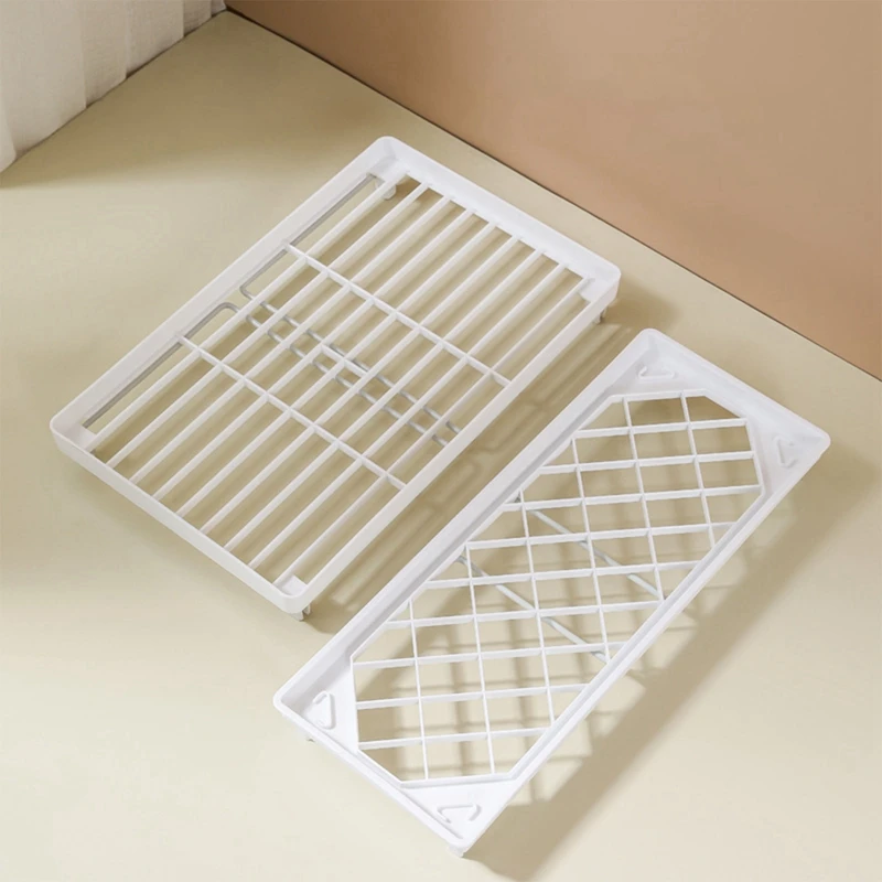 Desktop Shelf Multi-Functional Folding Double-Layer Storage Shelf Student Dormitory Desktop Stationery Cosmetics Storage Shelf