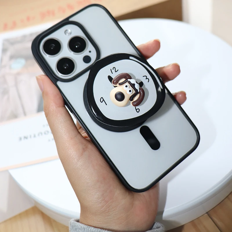 حامل هاتف مكتبي لطيف على مدار الساعة ، حامل سطح مكتب قابل للطي ، قبضة مغناطيسية ، أجهزة محمولة Magsafe ، كورية #2