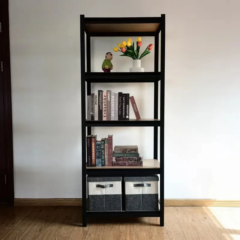 Wood Steel Kitchen Storage Rack Tableware Drying Shelf Bathroom Corner Accessories Organizer