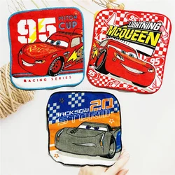 Disney Cotton Cartoon Square Towel Boy Child Car McQueen Saliva  Small Hand Towel Kndergarten Handkerchief 15x15cm