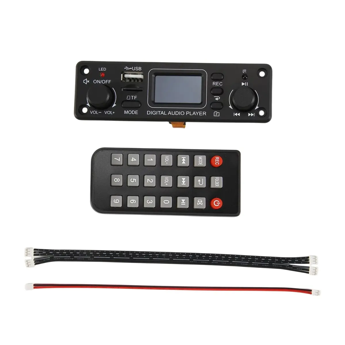 A69ZBG! Digital Audio Player Bluetooth MP3 Player Decoder Board 128X64 DOTS LCD USB SD BT FM Music Player Module TPM119B