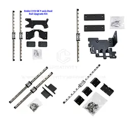 Ender3 S1/PRO/Ender 3V2/Ender 3V3 SE 3D-printer Upgradekit Dual Y-as lineaire rail Upgradekit X-as upgradekit met beugel