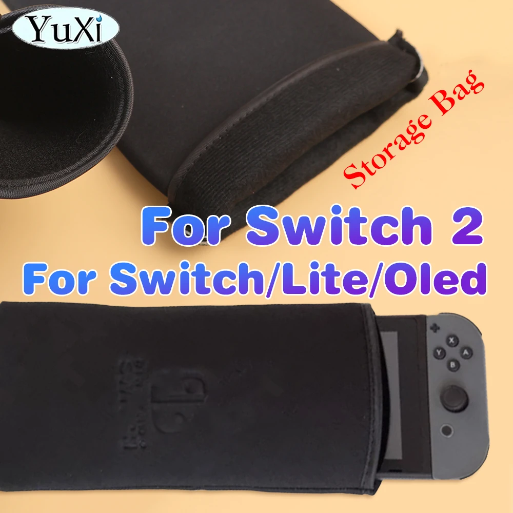 

For Switch 2 Soft Sponge Protective Pouch Carrying Case Storage Bag For Switch NS/Lite/Oled Game Screen Protector Bag