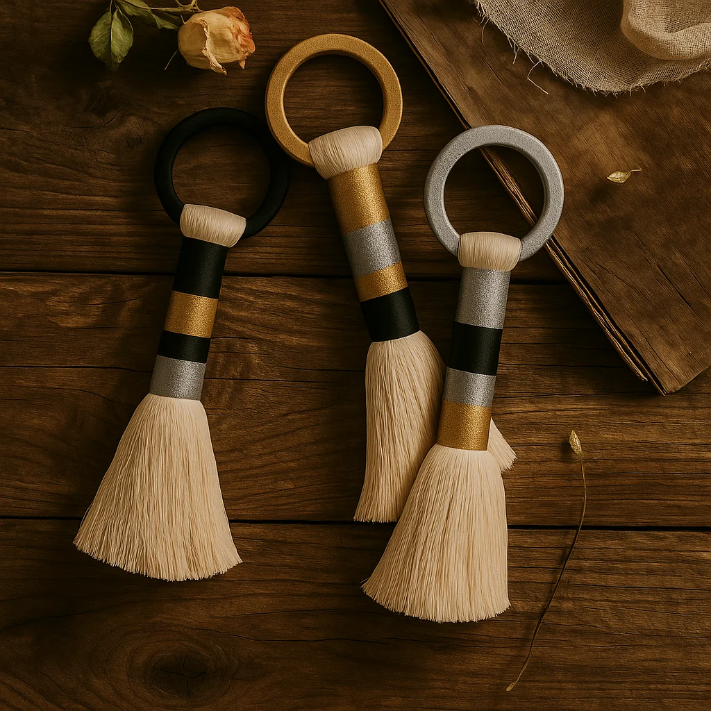 

Handmade Boho Luxury Metal Wire Wall Hanging with Tassels, Bohemian Style Home Decor for Bedroom & Restaurant