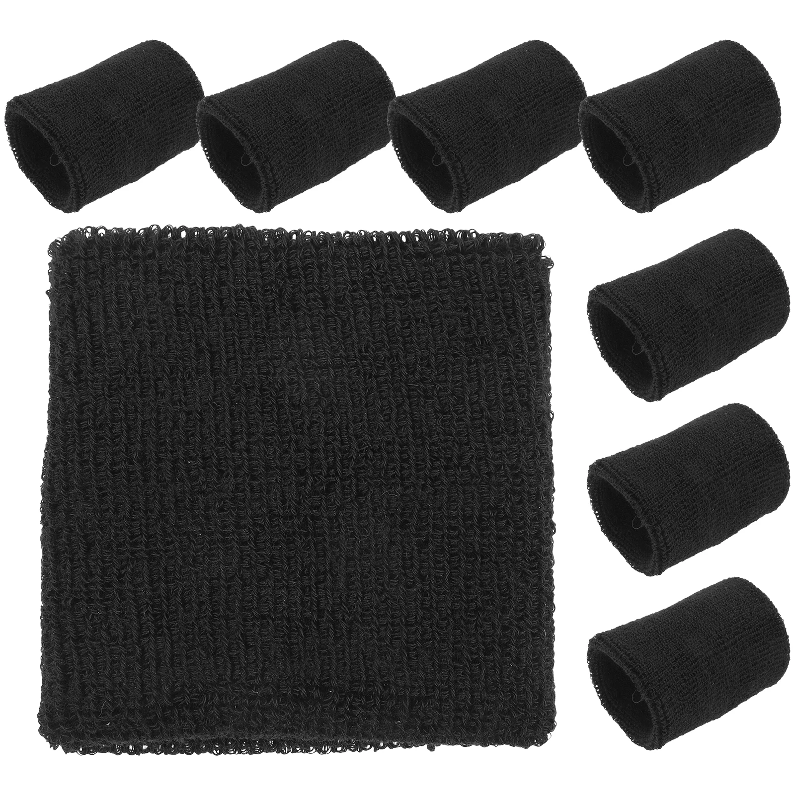 

6 Pairs Sports Wristband Sweat Bands Absorb Gymnastics Polyester Women Wristbands for Dance Socks