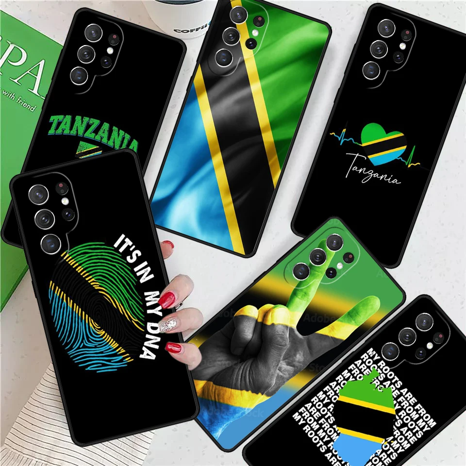 Tanzania Flag For Samsung Galaxy S24 Ultra S21 S22 S8 S9 S10 5G Note 10 20 Plus FE S23 Phone case Cover Coque