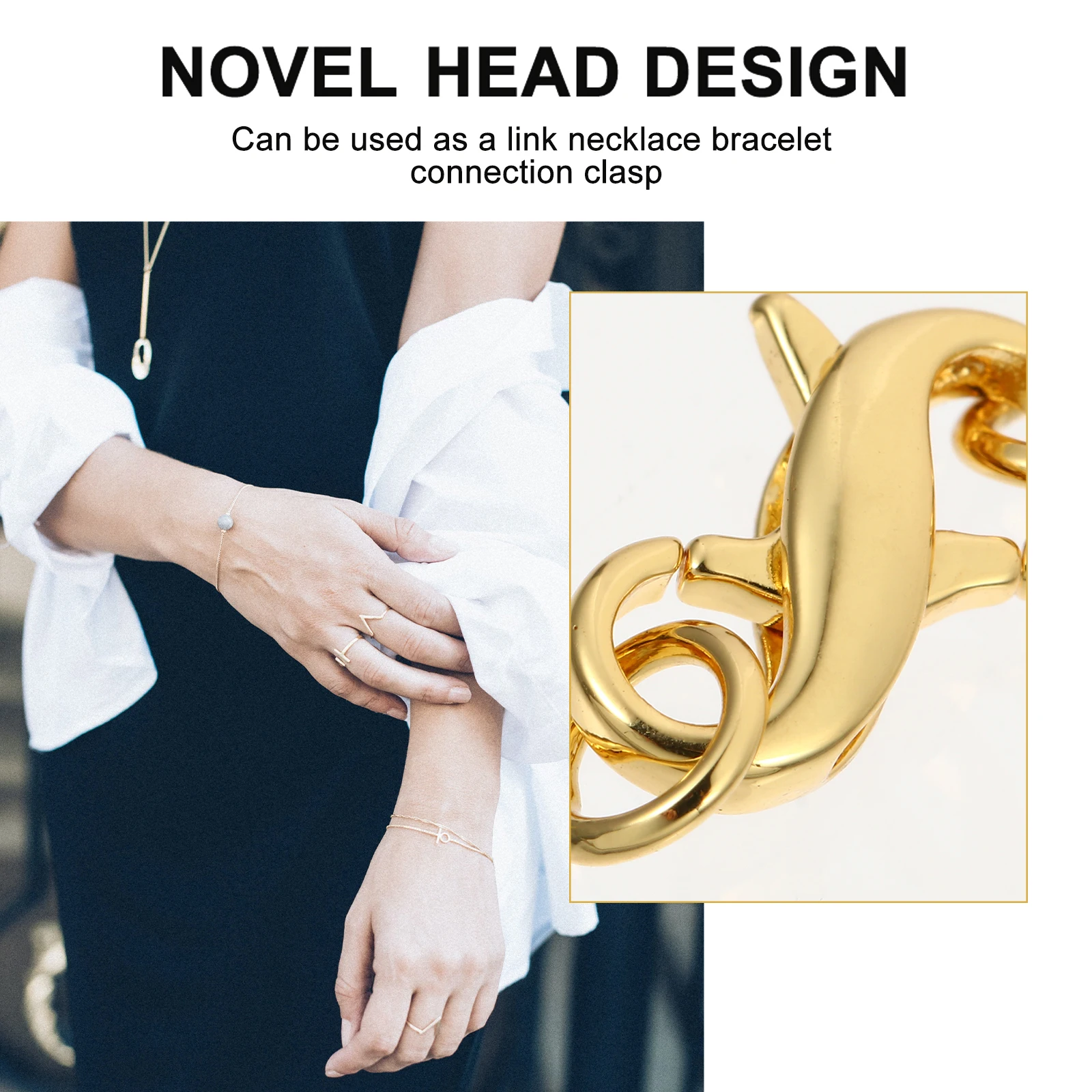 

5Pcs Lobster Claw Clasp Metal Jewelry Connectors Bracelets Necklaces Connecting Buckle Lightweight Replacement Clips