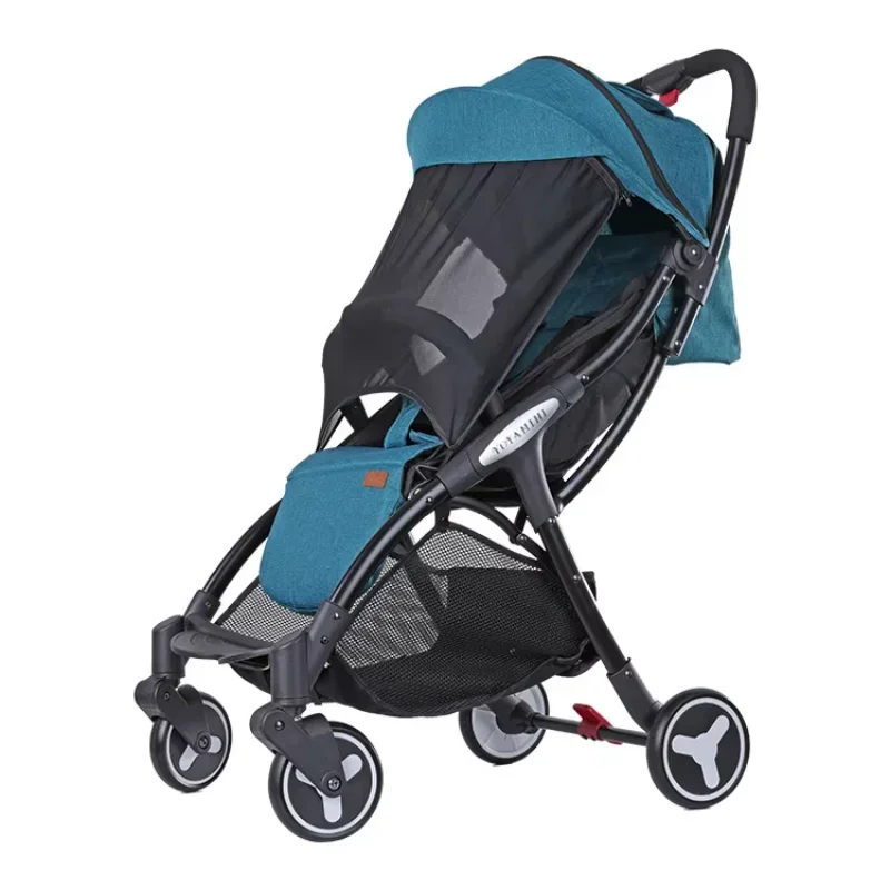 Poussette portable européenne pour bébé, automatique, pliante, légère, planche, peut s'asseoir, peut s'allonger, vente chaude