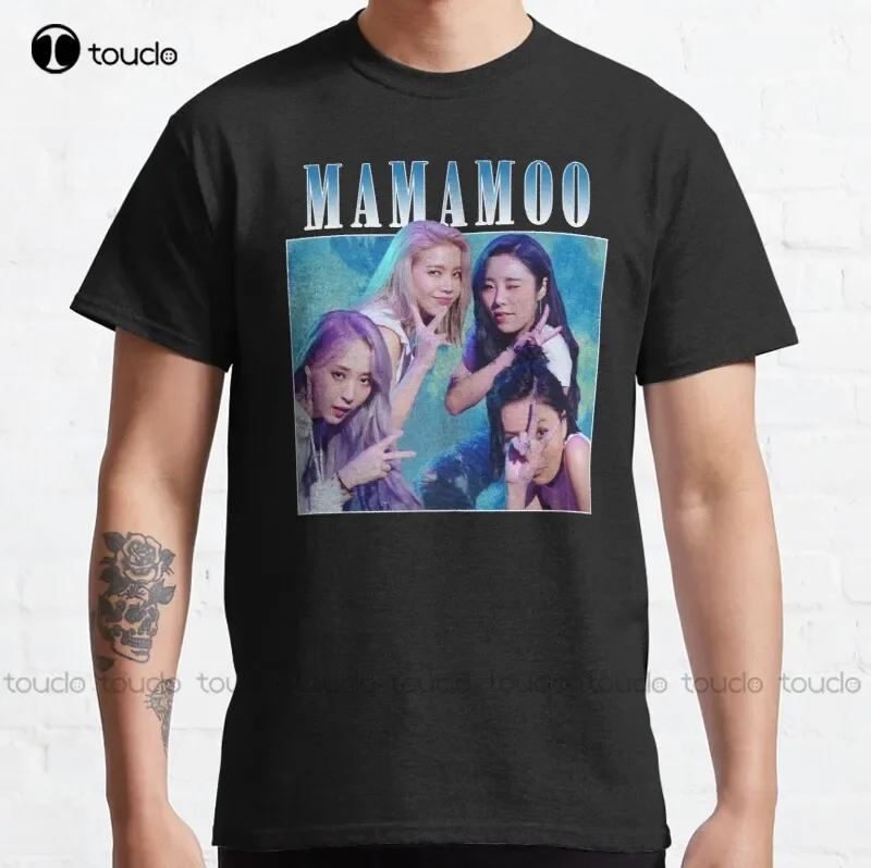 New Mamamoo Vintage  Classic T-Shirt Cotton Tee Shirt Custom Aldult Teen Unisex Digital Printing Tee Shirts Custom Gift