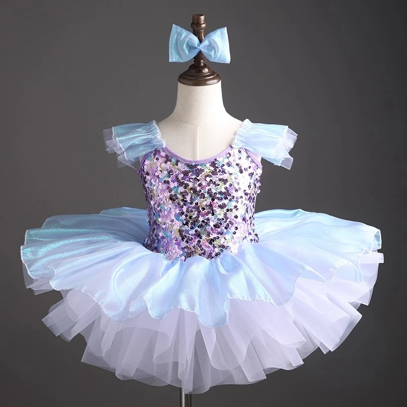 

Летнее детское платье для балета и танцев для девочек, модные платья принцессы с блестками, наряд для девочек, детская одежда, Vestidos