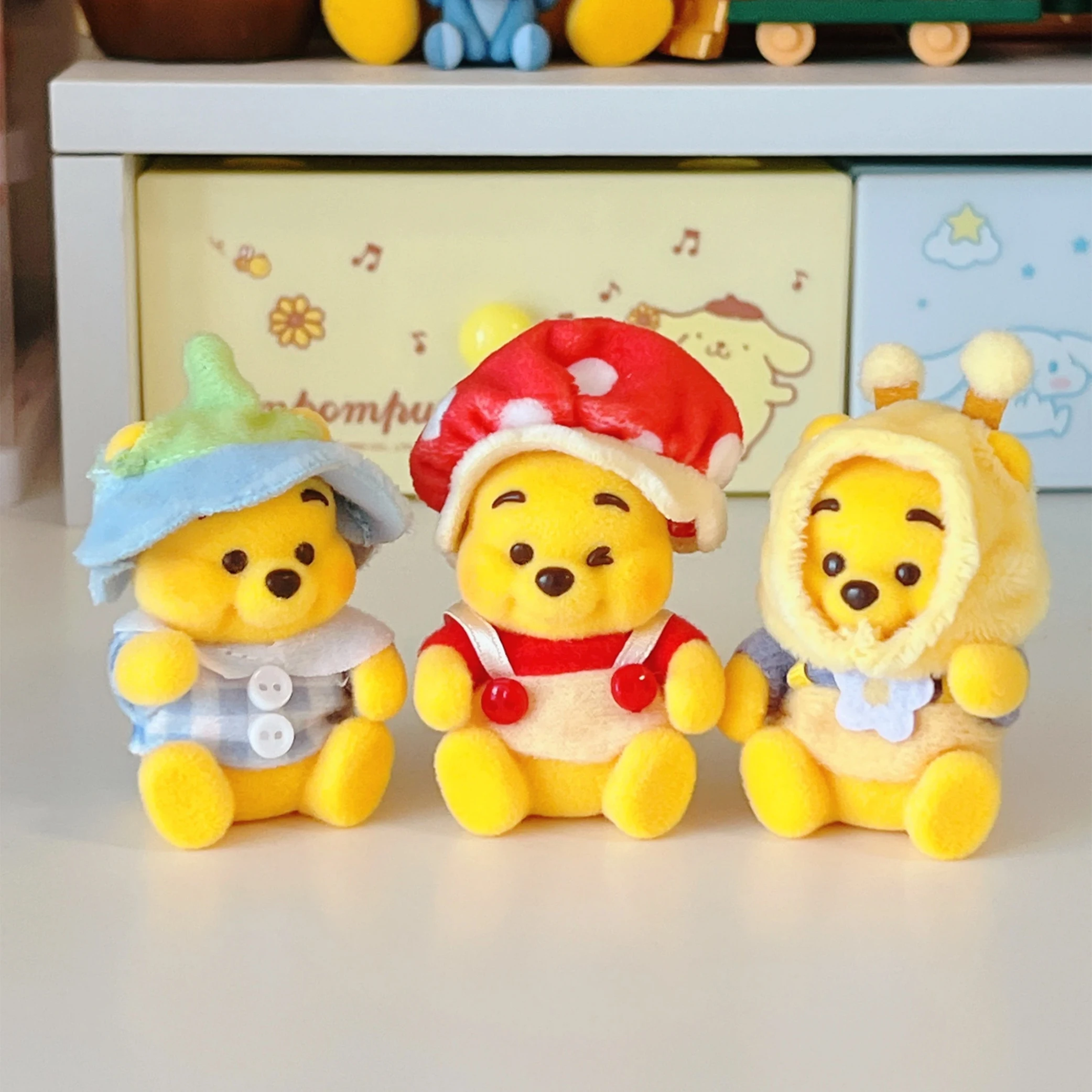 

MINISO Winnie The Pooh Disney Heartbeat Garden Blind Box Kawaii Figure Model Toys Desktop Ornament Collectibles Children Gifts