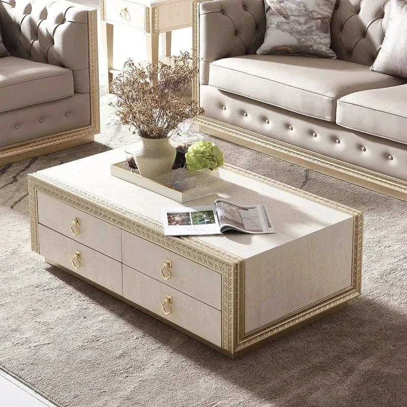 

Американский шкаф от пола до потолка из цельного дерева, небольшая квартира, гостиная, журнальный столик, простой шкафчик