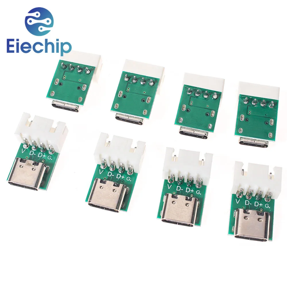 10PCS TYPE-C DIY USB PCB Board Pcb Holder Double-sided USB3.1 16P PCB Electronic Test Pcb Prototype Board Diy Electronic Kit