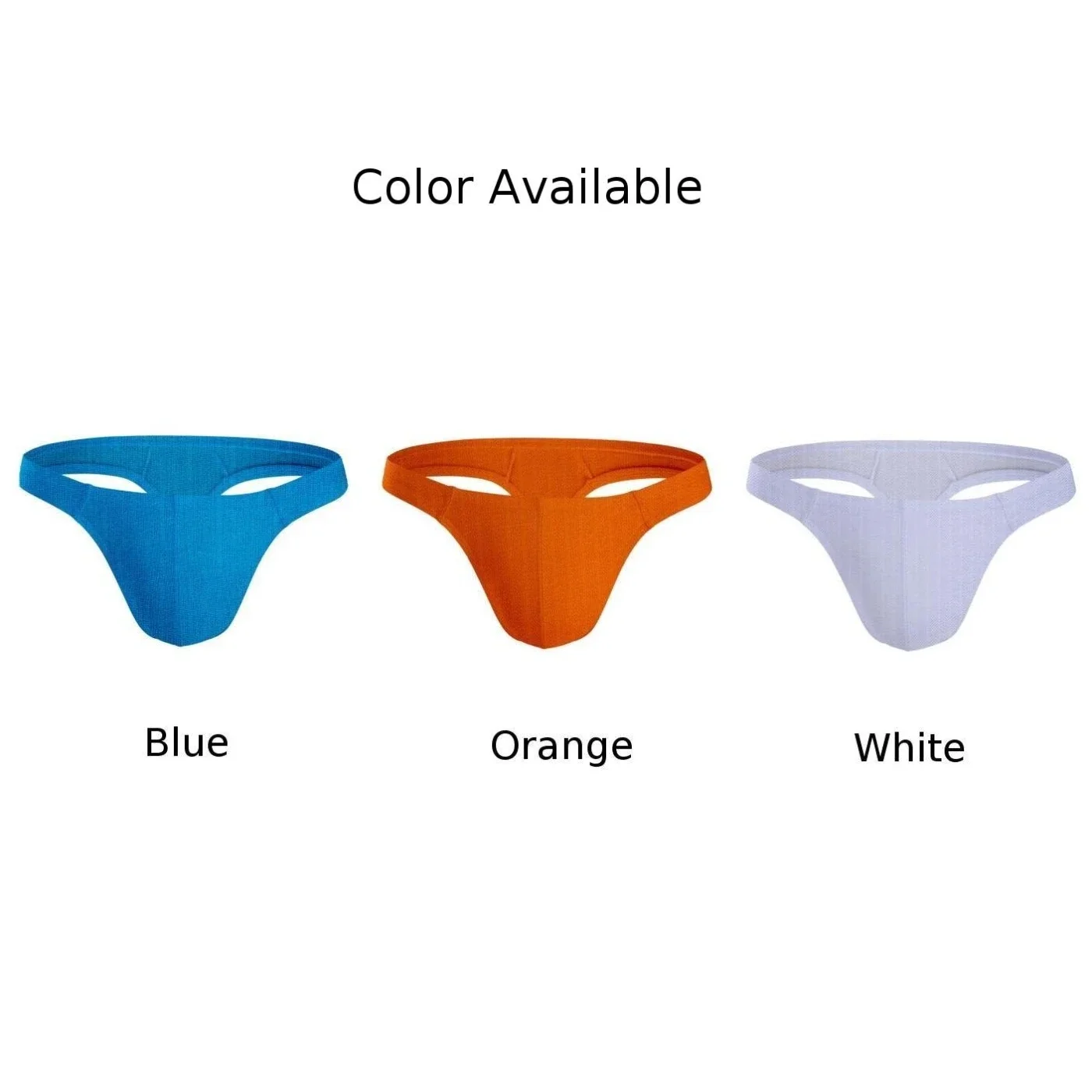 ملابس داخلية رجالية بلون سادة بخصر منخفض ، شورت مثير ، سراويل داخلية رفيعة