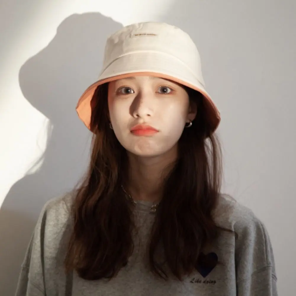 

Foldable Breathable Beach Bucket Hat Large Brim Cute Sweet Women Fisherman Hat Sun Protection Summer Sun Hats Female Girls