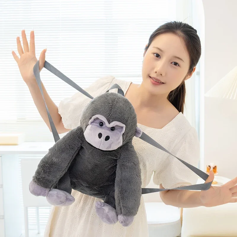 초극세사 고릴라 백팩 대용량 튼튼한 가방 학교 여행 하이킹 방수 미끄럼 방지 스트랩 세탁기 사용 가능