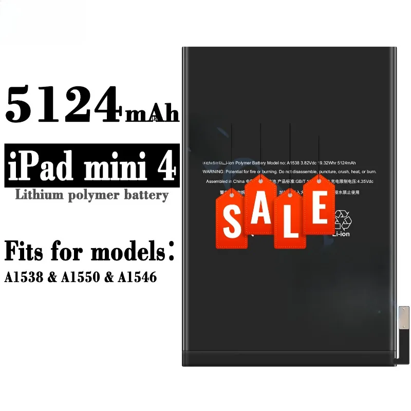 2026 New  A1538/A1550 for IPad Mini 4 Tablet Battery High Quality High Capacity Battery Replacement Bateria