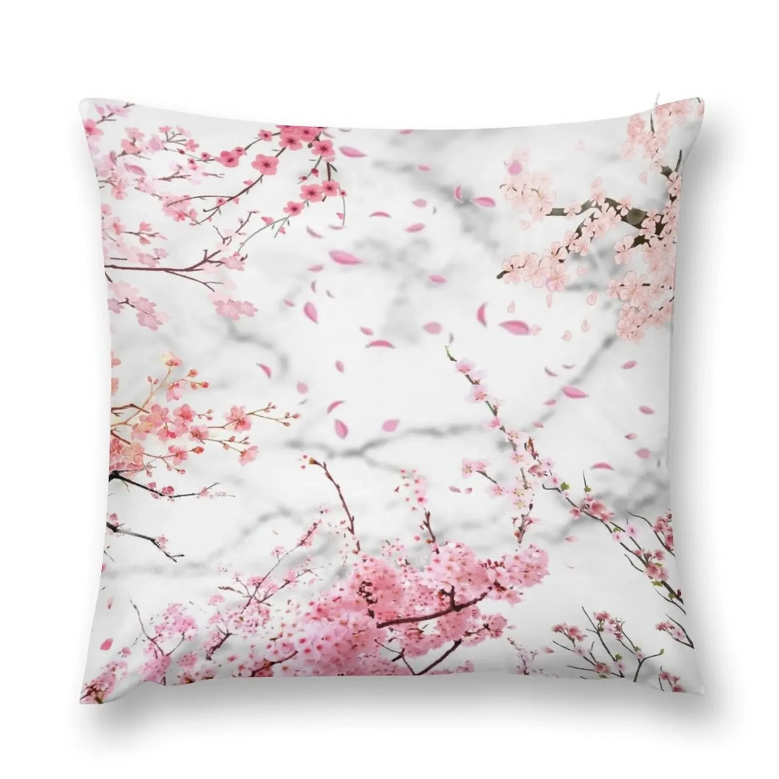 Beautiful Sakura Blossom In Pink Throw Pillow anime girl Decorative Cushions For Living Room Throw Pillow Covers pillow