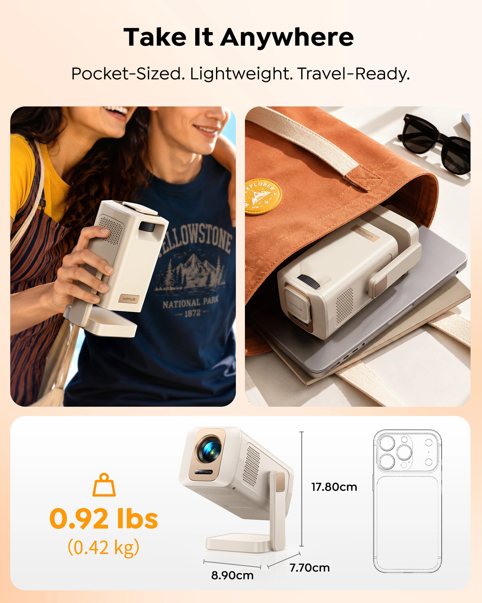 Wimius Android 14 Smart Projec - Home Cinema Compact review and price