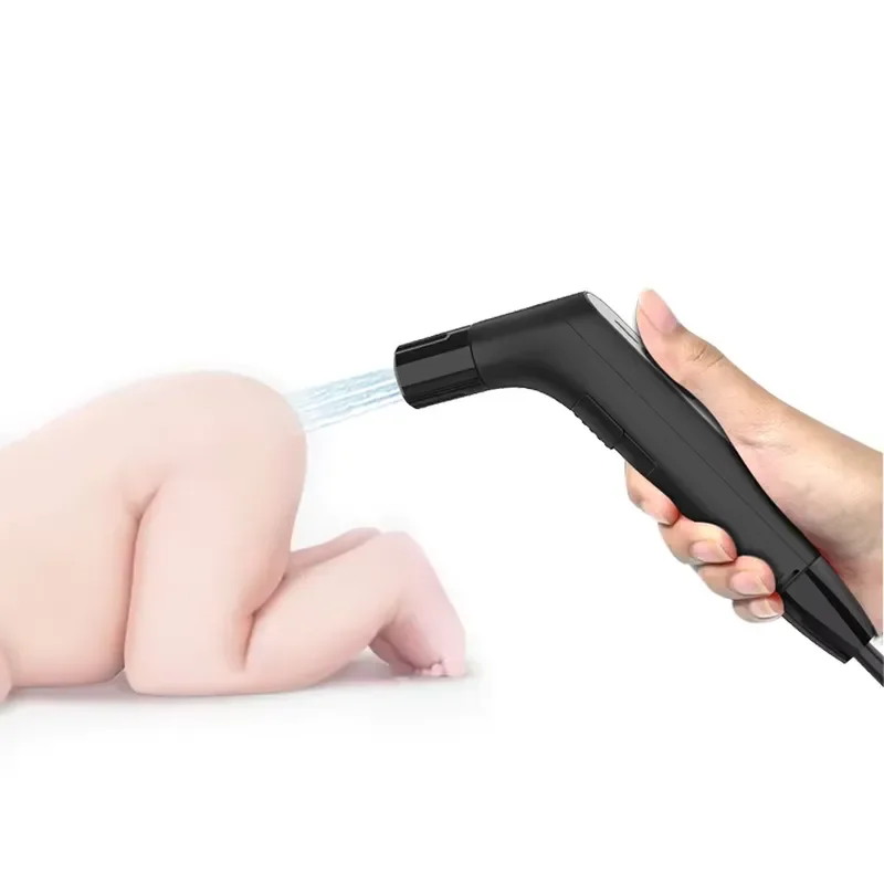 Portable Seated Bath Sprayer IPX6 USB Rechargeable Dual Flow Foldable Water Tank Handheld Spray Gun for Female Baby Care,
