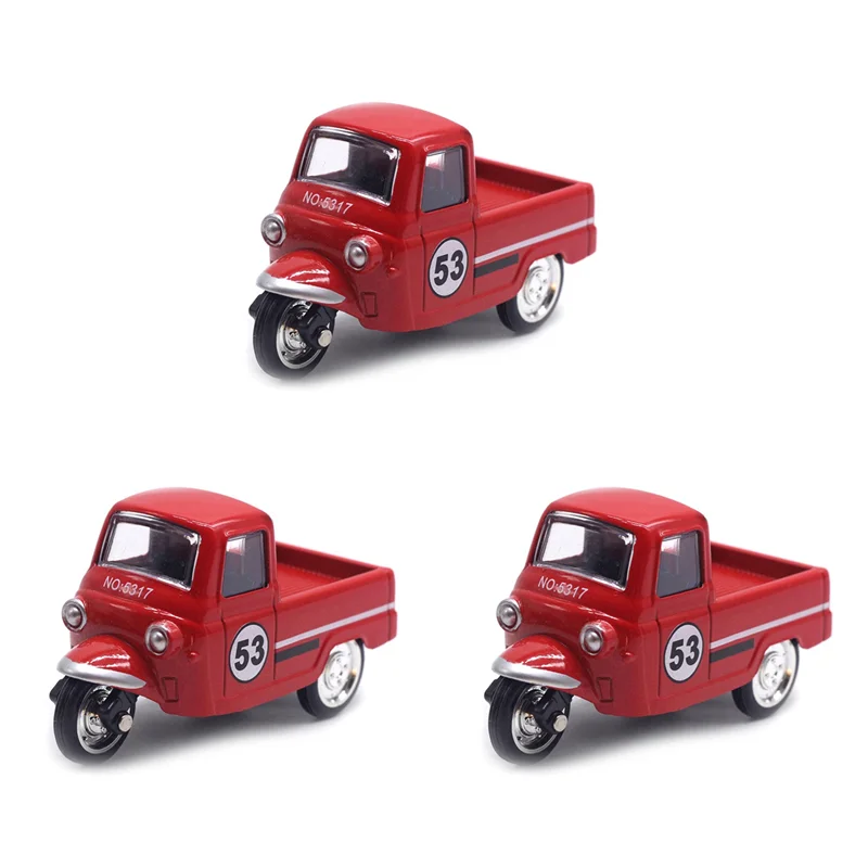 ABUL-3X Vintage Tricycle Model Tricycle Adornment Tricycle Car Model Car Ornament Desktop Car Ornaments Statue-A