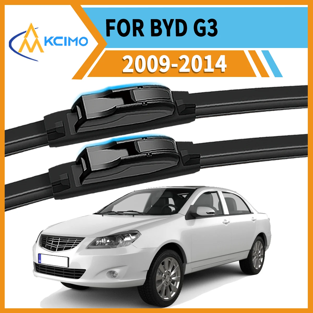

Premium All-Season Duo 2 Front Wiper Blades Compatible with for BYD G3 2009-2014 Crystal Clear Vision & Enhanced Safety