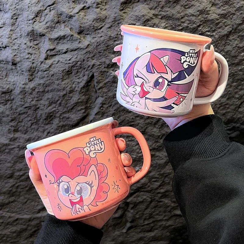 2024 New My Little Pony Pinkie Pie Cartoon Cute Ceramic Mug High-Looking Office Water Cup Home Coffee Cup Birthday Gift