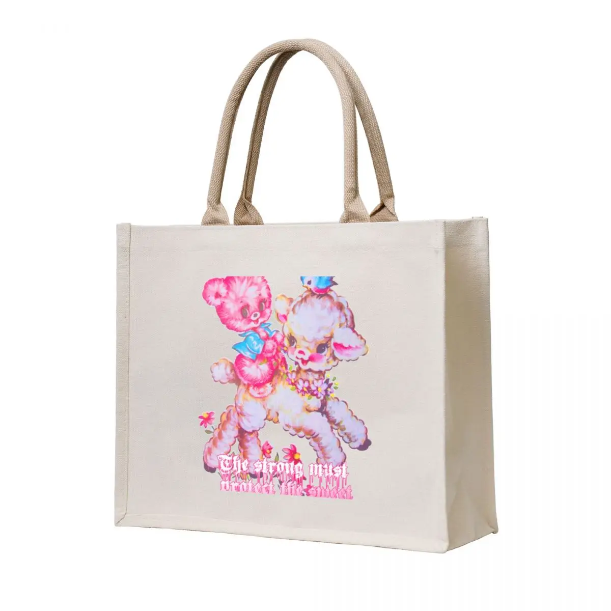 

The strong must protect the sweet Tote Bag tote bags aesthetic ecological bags canvas tote bag
