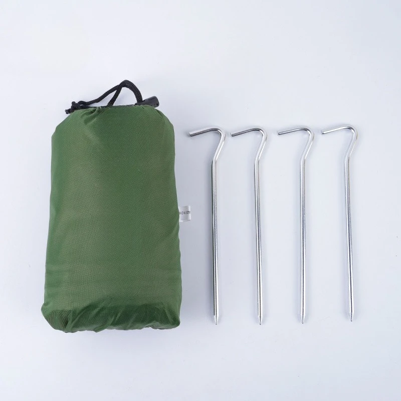 Outdoor Canopy Floor Cloth Waterproof 2/3/4 Oxford Cloth Wear-resistant and Anti-tie Picnic Floor Mat, Including Floor Nails