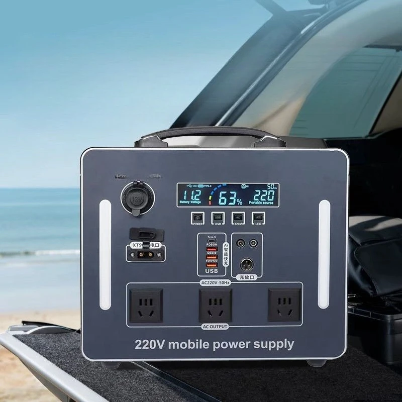 

220V outdoor mobile power supply, large capacity, portable, high power camping