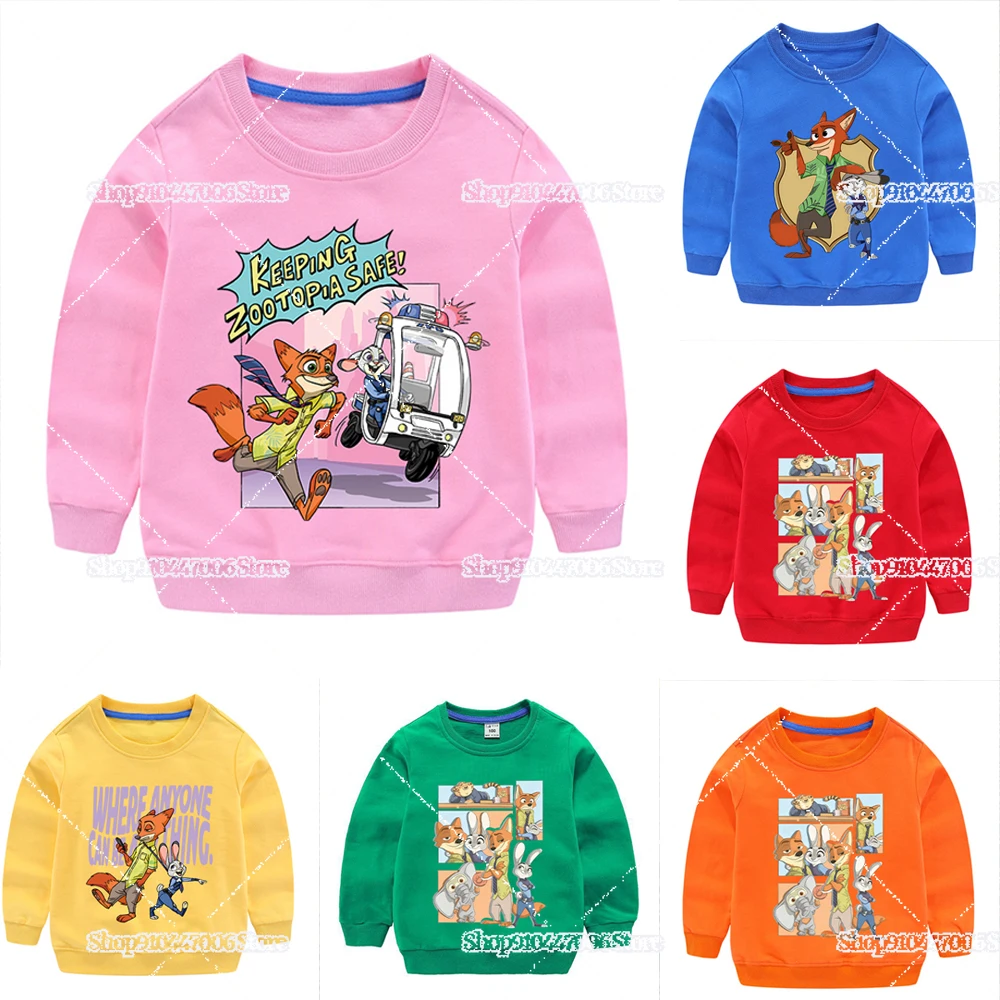 

Милые толстовки Disney Zootopia 2, Rise of The Non-Mammalians, зимняя теплая одежда Disney, топы с длинными рукавами, модные толстовки, подарок