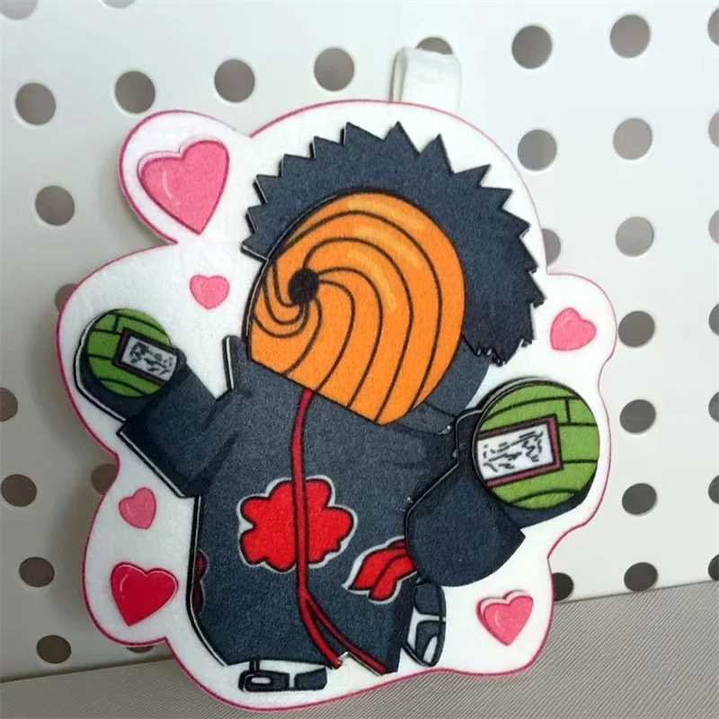 

New Naruto Felt Cloth Keychain Afei Cute Cartoon Backpack Backpack Hangup Keychain Toy Doll Birthday Gift