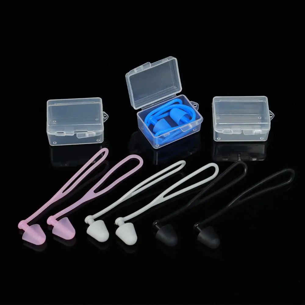Soft Swimming Earplugs Case Protective Prevent Water Protection Ear Plug Waterproof Soft Silicone Swim Dive Supplies