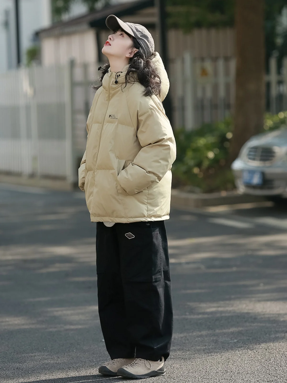 

Thiened Warm Cotton Jaet Women's Design oulder Insert Sve Slimming Student Couple Trendy Brand Neutral Sle Winter ...