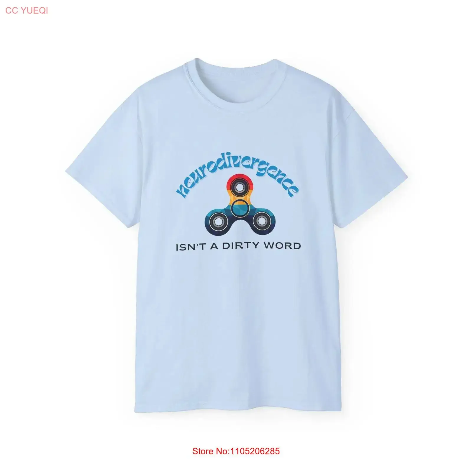 Neurodivergence Isn't A Dirty Word T Shirt vintage Washed Slightly homme Unisex designer clothes Stylish streetwear Casual Soft