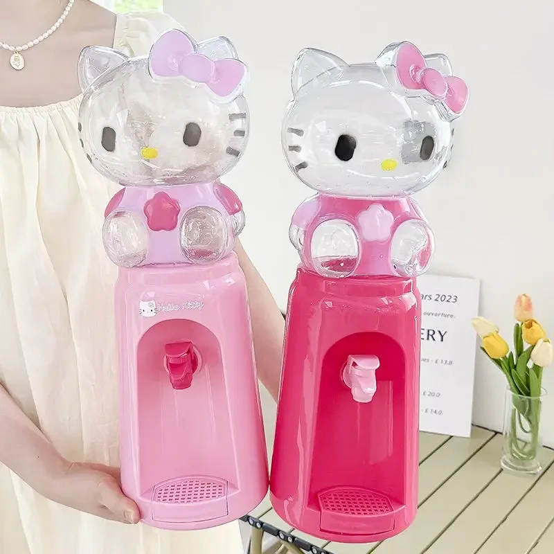 Sweet Hello kitty cute creative personality cartoon style office desktop fashion mini small food grade plastic water dispenser