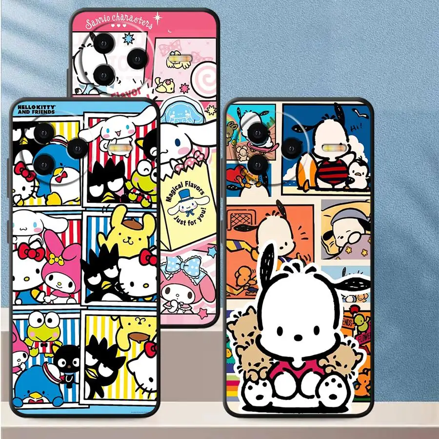 

Милый мягкий чехол Sanrio для телефона Xiaomi Redmi A5 13C 12C A1 A2 Plus 10 9T K40 K50 Gaming K60 9A 9C 12