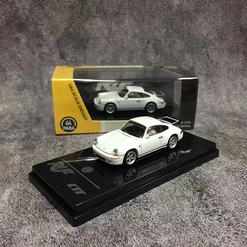 Para 1:64 Model Car RUF 1987 CTR-1 911 & 2012  CTR-3 Clubsport 997 Alloy Vehicle - White