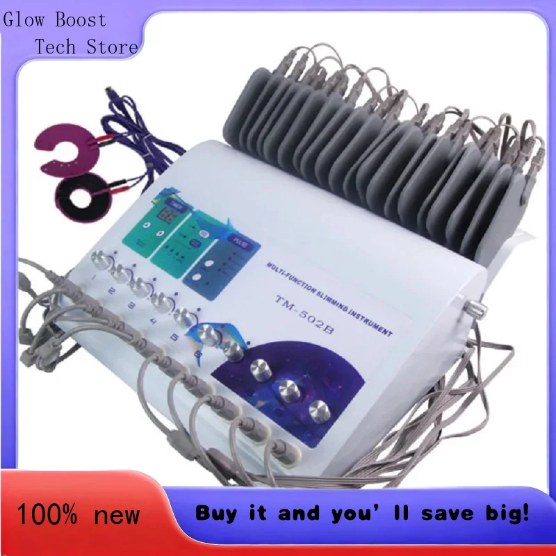 

Glow New TM502B Professional Muscle Stimulator 2 in 1 Russian Wave Stimulation Fat Infrared Slimming