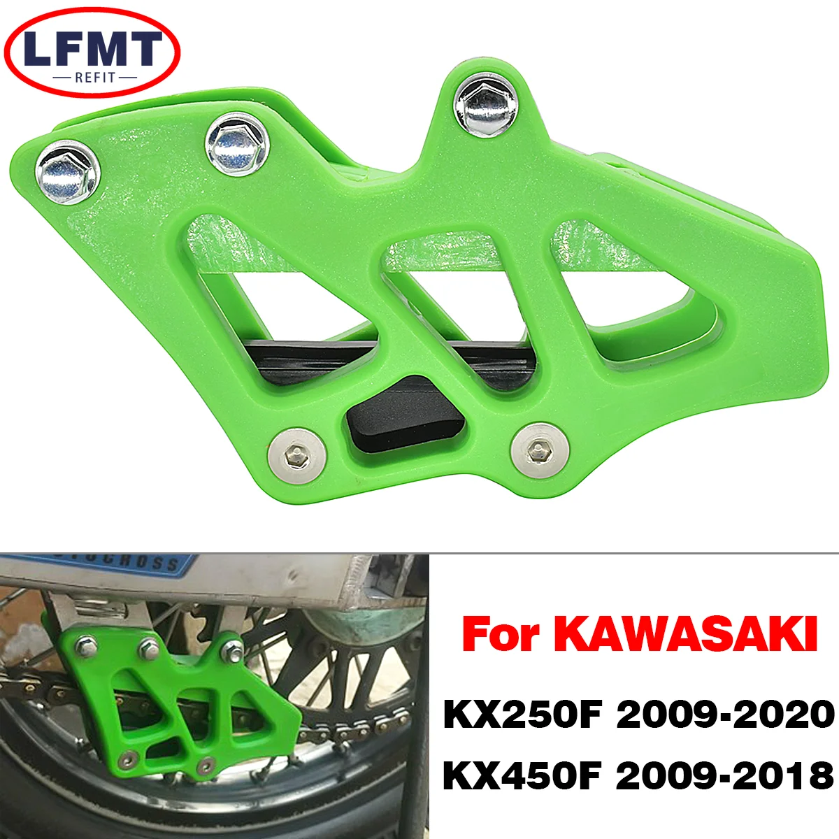 

Motorcycle Chain Guide Guard Cover Slider Roller For Kawasaki KX-250F KX-450F KX 250F 450F KX250F 2006-2020 KX450F 2006-2018