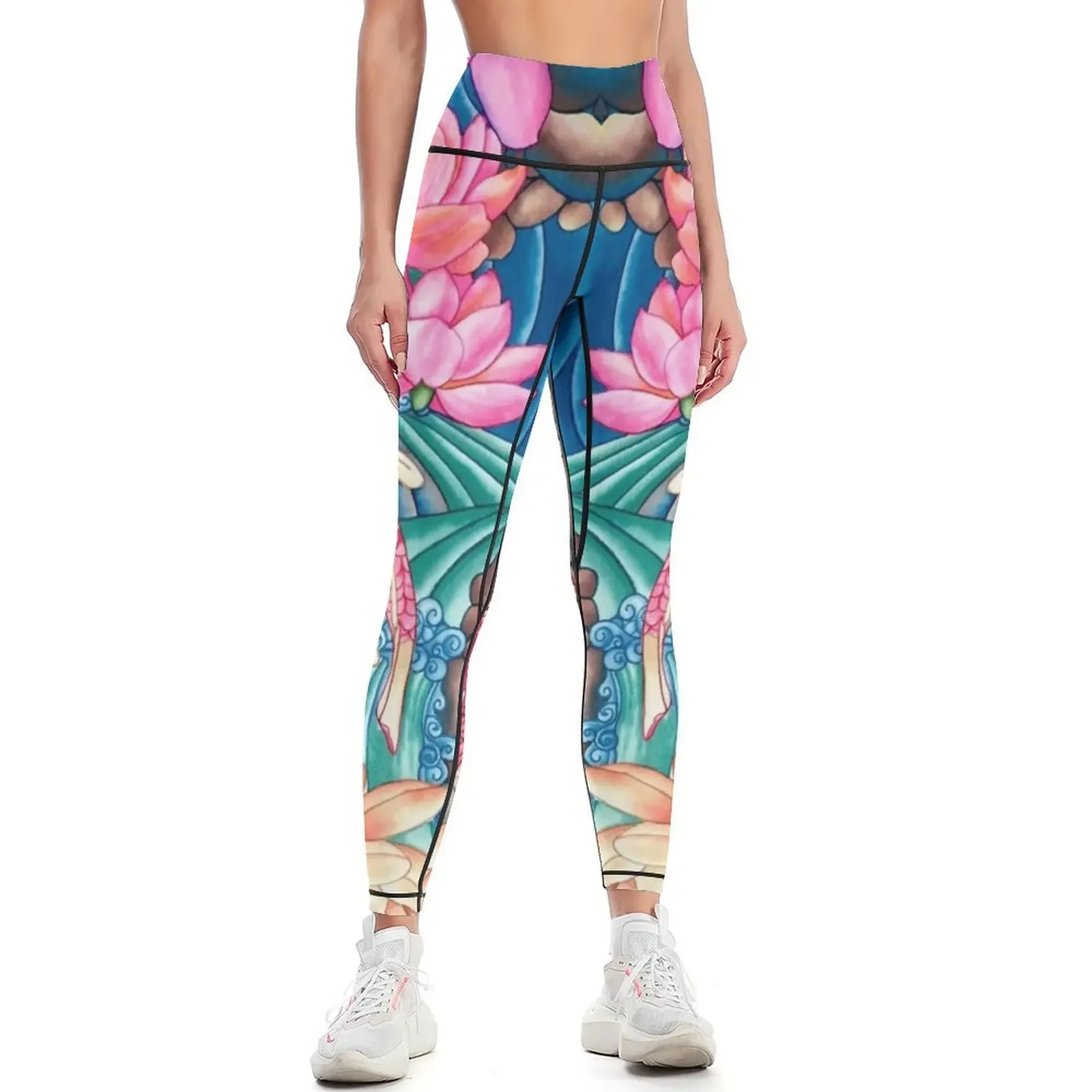 

Koi Pond Leggings sport pants Female legging pants Women's fitness sports shirts gym Womens Leggings