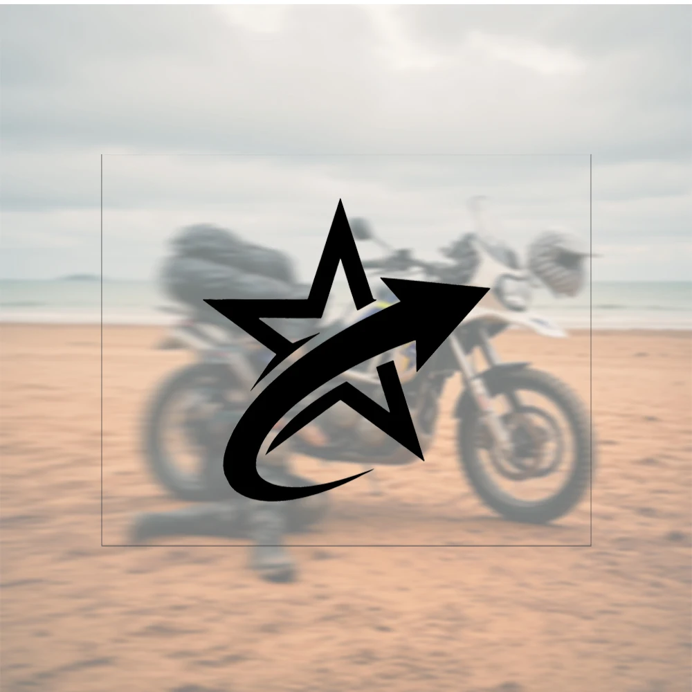 Black Star Arrow Speed Motion Graphic Car Sticker Vehicle Vinyl Decal for Motorcycle SUV Truck Bumper Hood