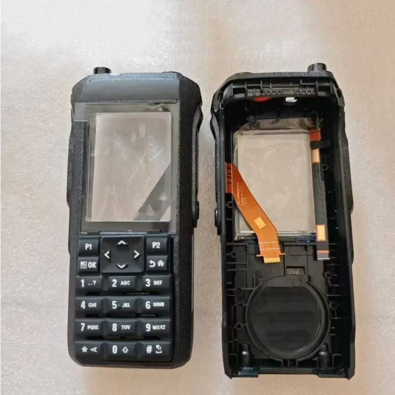 Kit de capa frontal de substituição com teclado completo para acessórios de rádio bidirecional Motorola R7