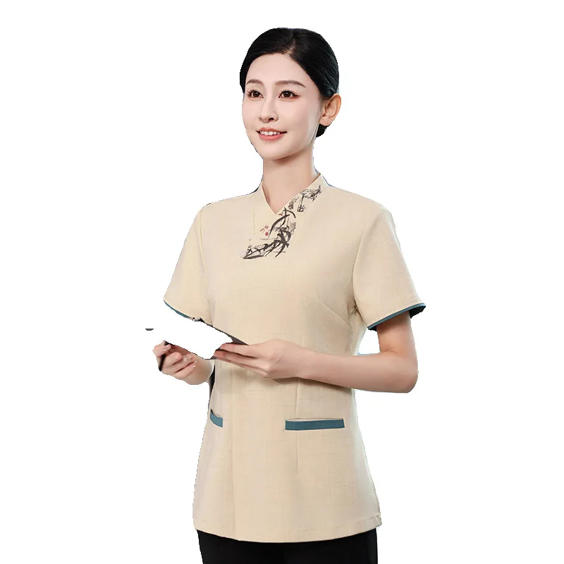 زي عمل تنظيف الفنادق، التدبير المنزلي، بيت الشاي، الممتلكات، مستشفى مول، محطة المطار، غرفة الضيافة، منظف الزي الصيفي