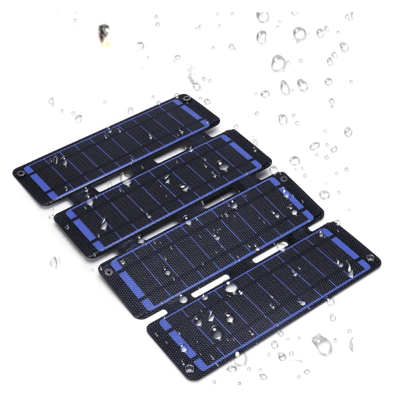 

50W Foldable Solar Panel 5V Dual USB Output Solar Charger Waterproof Portable Solar Panel Bag Mobile Power for Camping