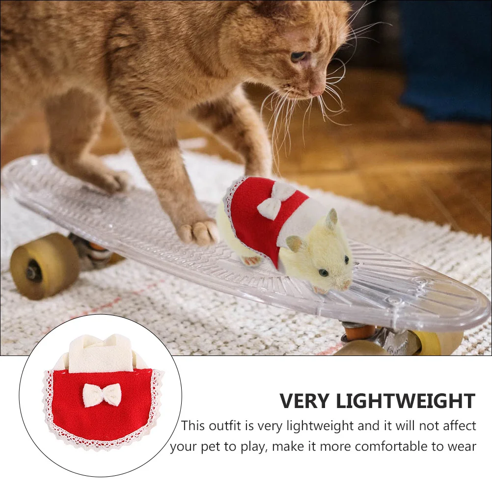 

Жилет для маленьких домашних животных, хомяков, дышащий, легкий, с украшением в виде банта, легко надевается, снимается, удобная одежда, одежда