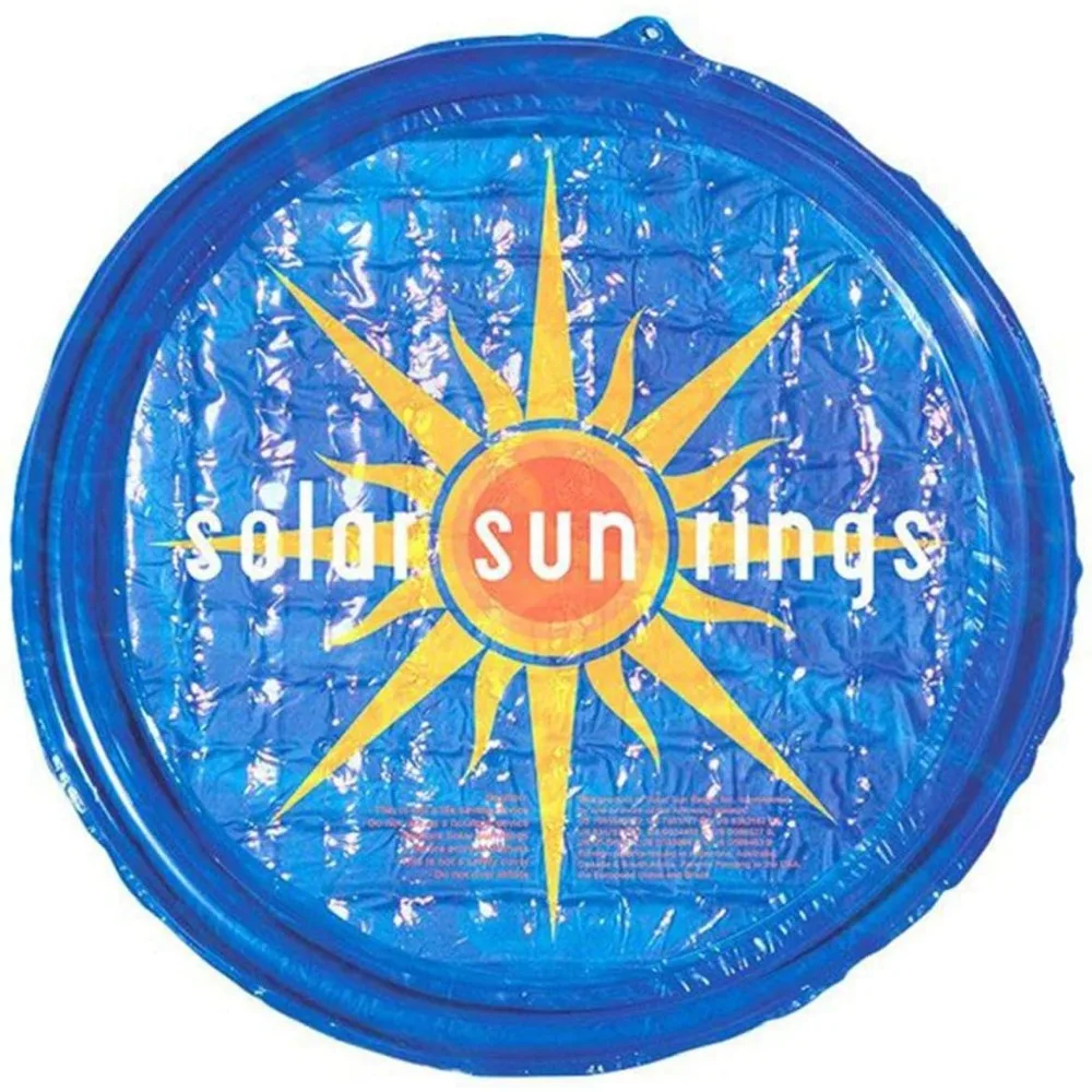 Anelli Portatili fuori terra Piscina interrata Vasca idromassaggio Accessorio per riscaldamento spa Riscaldatore circolare Copertura solare, Blu (Confezione da 6)